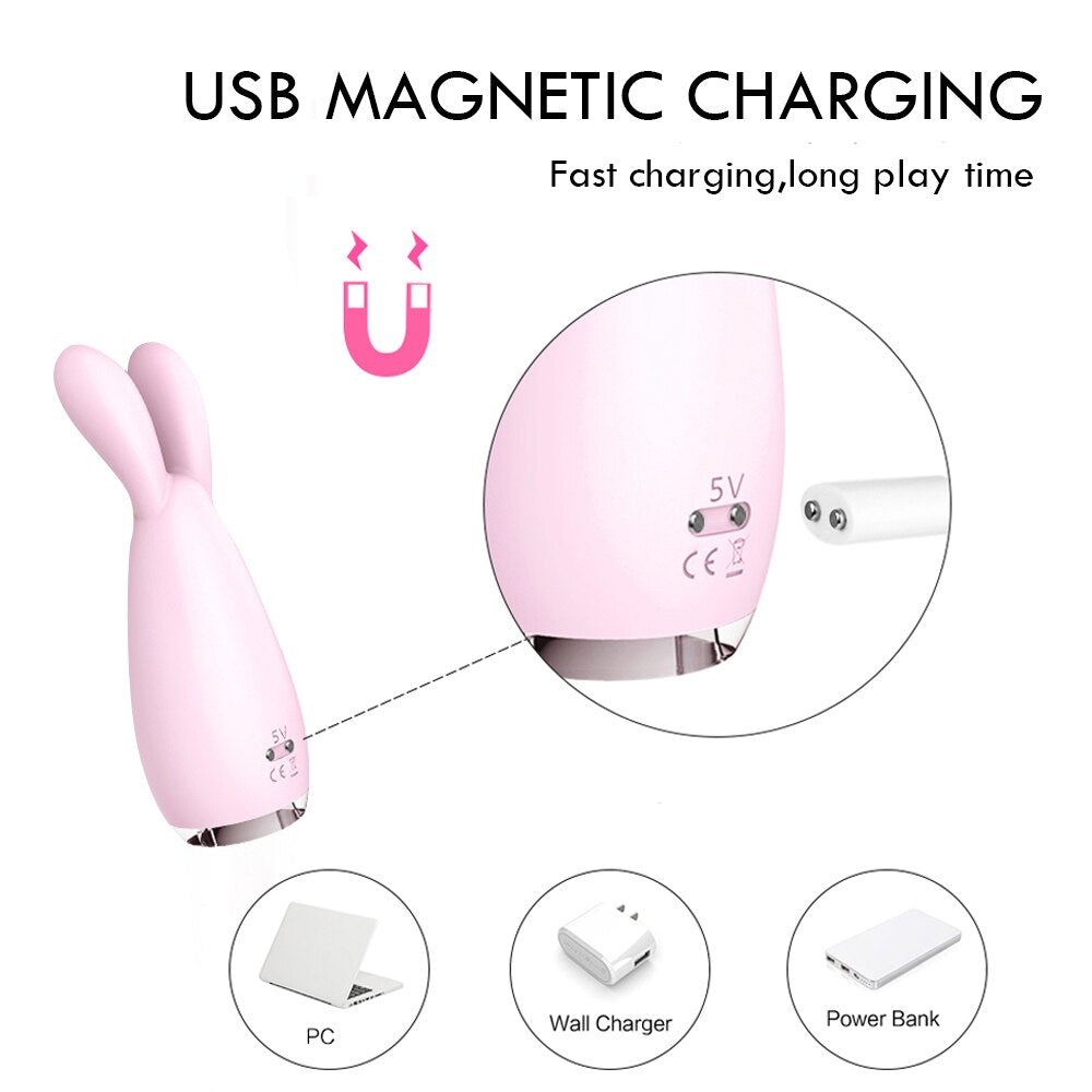 กระต่าย Clitoral Stimulator Vibrators สำหรับผู้หญิงช่องคลอด Clit Massager สำหรับหัวนมอมควยหญิง Masturbation Sex ของเล่นสำหรับผู้ใหญ่ - buysextoyth