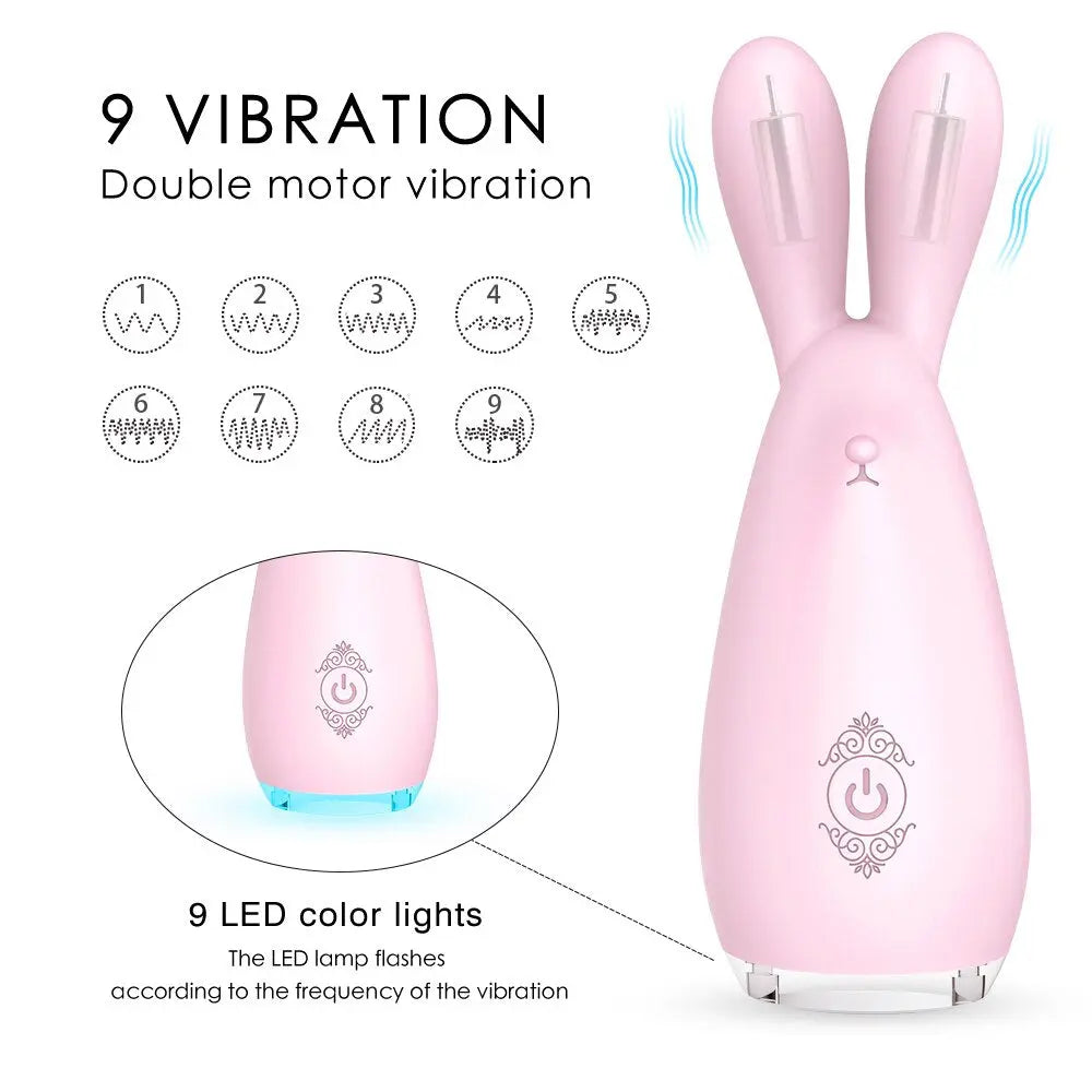 กระต่าย Clitoral Stimulator Vibrators สำหรับผู้หญิงช่องคลอด Clit Massager สำหรับหัวนมอมควยหญิง Masturbation Sex ของเล่นสำหรับผู้ใหญ่ - buysextoyth