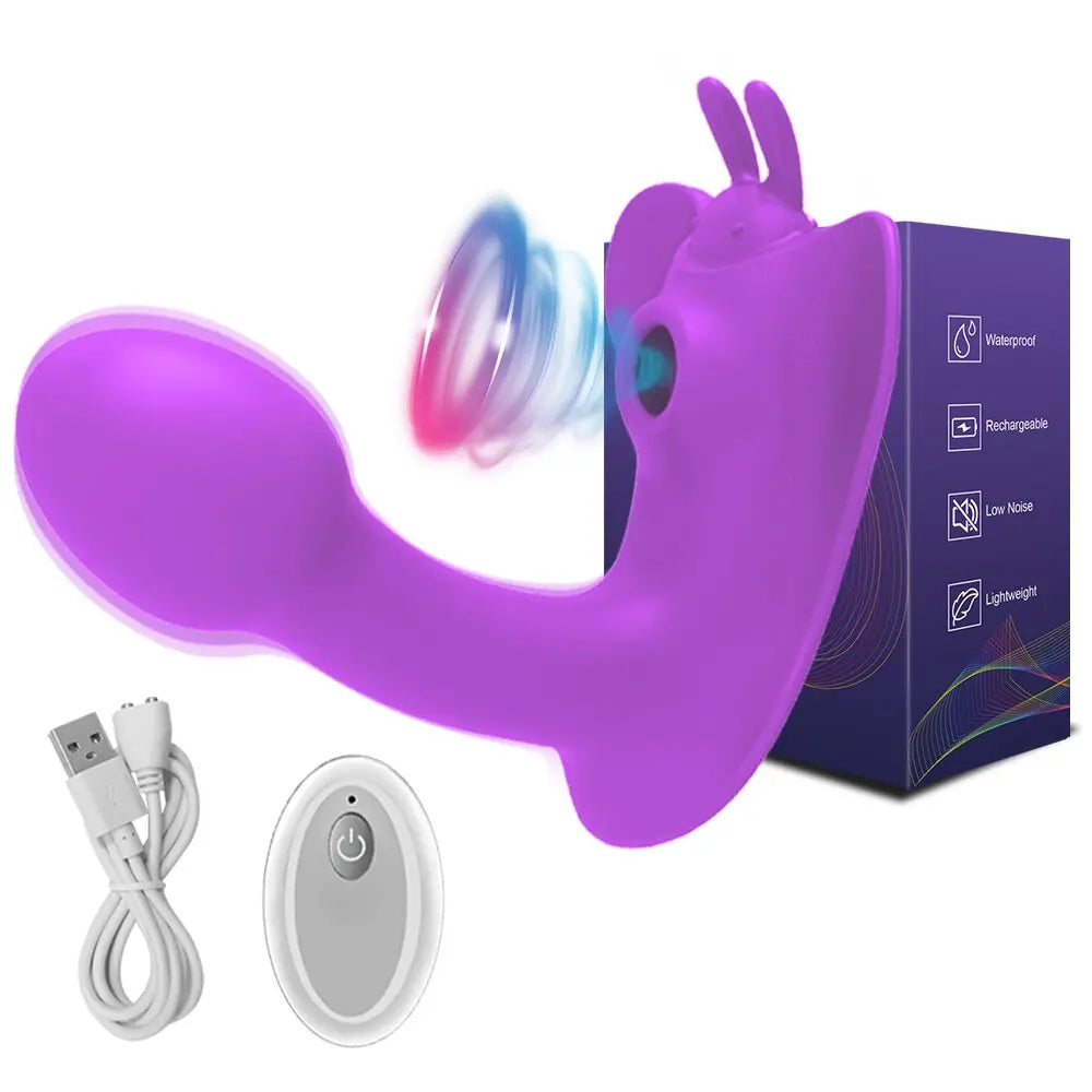 Clitoral Sucking Vibrator หญิงรีโมทคอนโทรล Clit Sucker Clitoris Stimulator จริง Dildo สั่นเซ็กซ์ทอยสำหรับผู้หญิงผู้ใหญ่18 thai-adult
