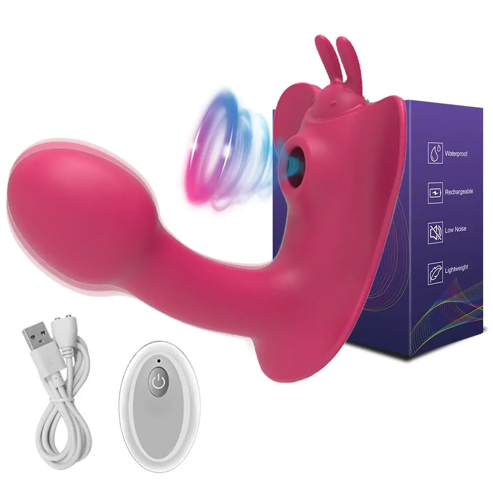Clitoral Sucking Vibrator หญิงรีโมทคอนโทรล Clit Sucker Clitoris Stimulator จริง Dildo สั่นเซ็กซ์ทอยสำหรับผู้หญิงผู้ใหญ่18 thai-adult