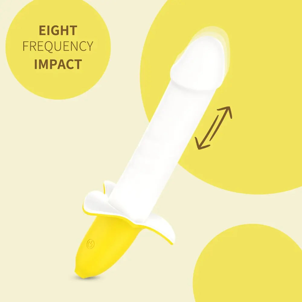 กล้วยรูป Clitoral Vibrator G-Spot กระตุ้นช่องคลอดซิลิโคน Dildo หญิง Masturbator น่ารักของเล่นสำหรับผู้ใหญ่เพศผู้หญิง - buysextoyth