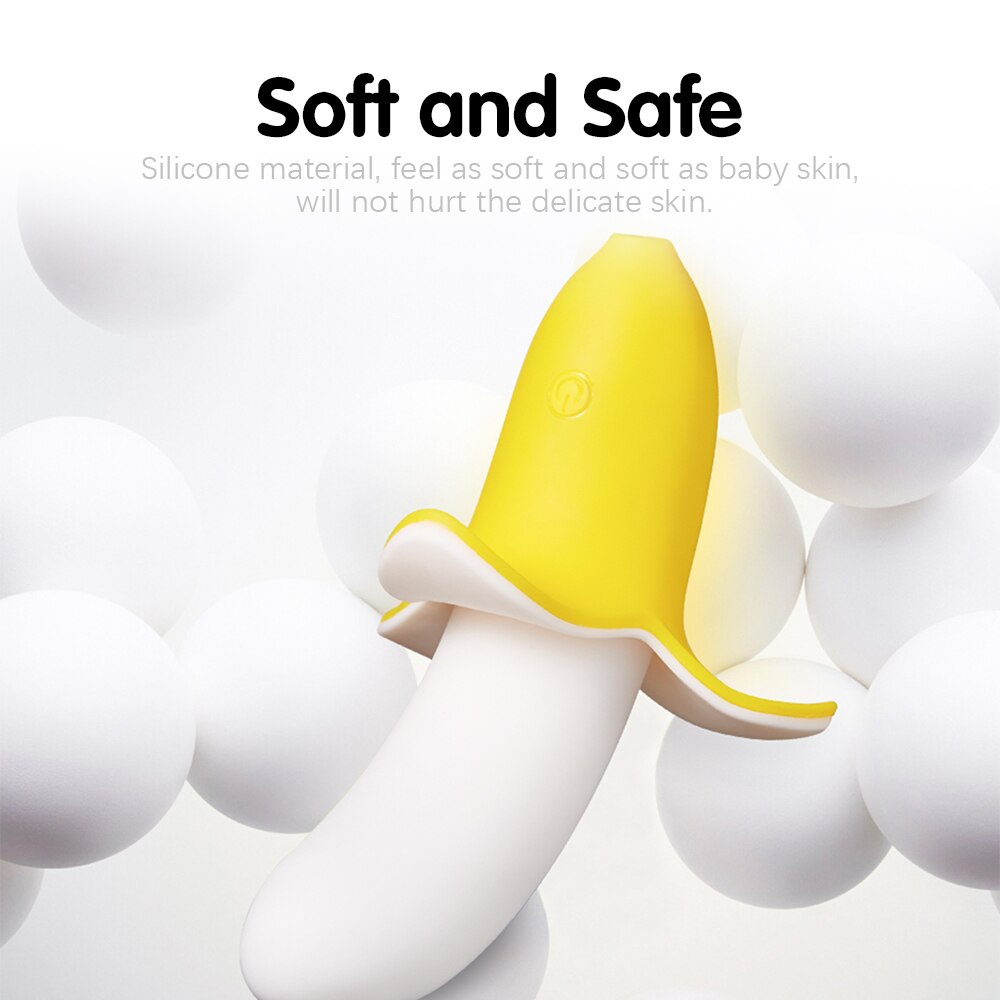 กล้วยรูป Clitoral Vibrator G-Spot กระตุ้นช่องคลอดซิลิโคน Dildo หญิง Masturbator น่ารักของเล่นสำหรับผู้ใหญ่เพศผู้หญิง - buysextoyth