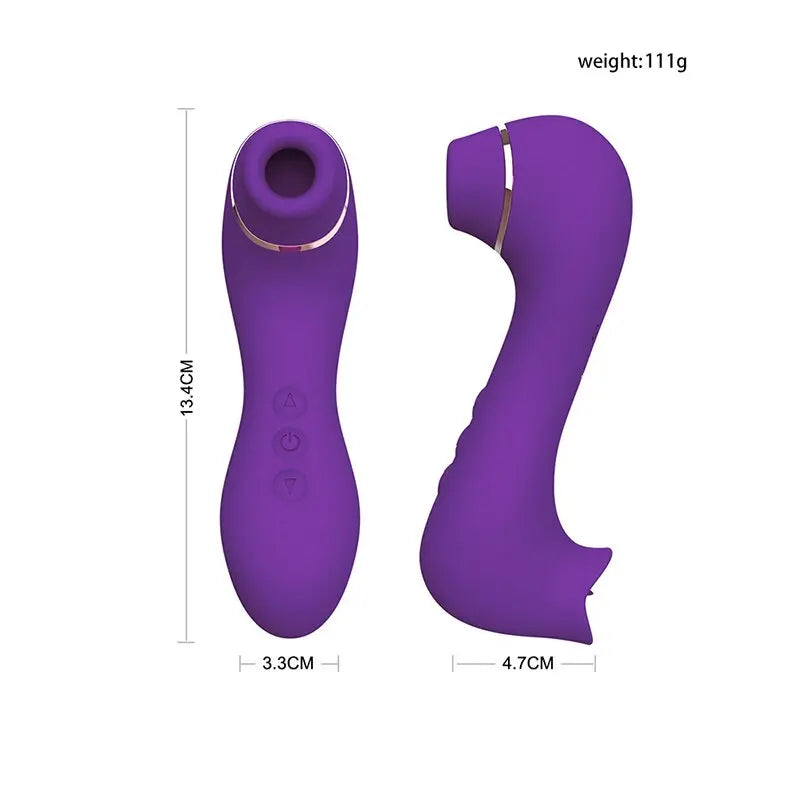 Clitoris Sucker Sex Sucking Toys Vibrator Powerful Clitoris Blowjob Tongue Stimulator Nipple Vagina Pussy Pump Sex Toys for Wome - buysextoyth