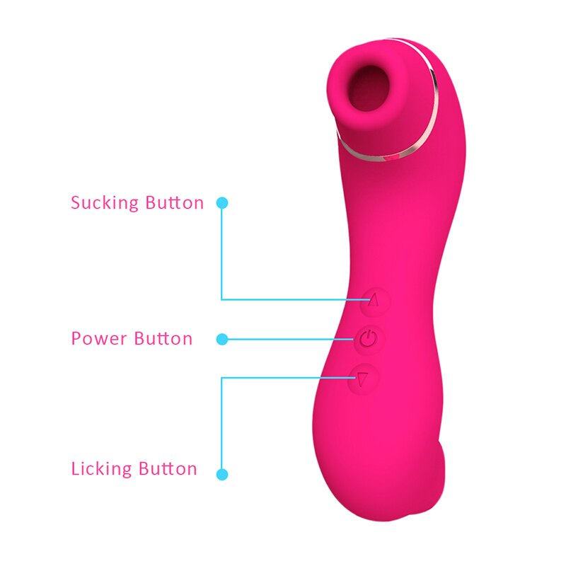 Clitoris Sucker Sex Sucking Toys Vibrator Powerful Clitoris Blowjob Tongue Stimulator Nipple Vagina Pussy Pump Sex Toys for Wome - buysextoyth