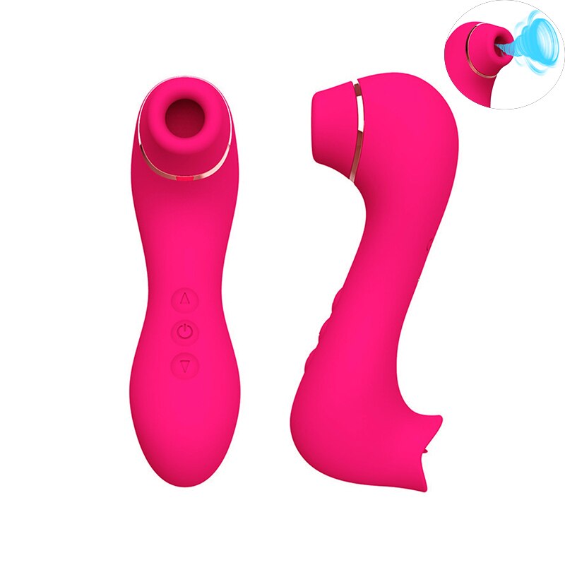 Clitoris Sucker Sex Sucking Toys Vibrator Powerful Clitoris Blowjob Tongue Stimulator Nipple Vagina Pussy Pump Sex Toys for Wome - buysextoyth