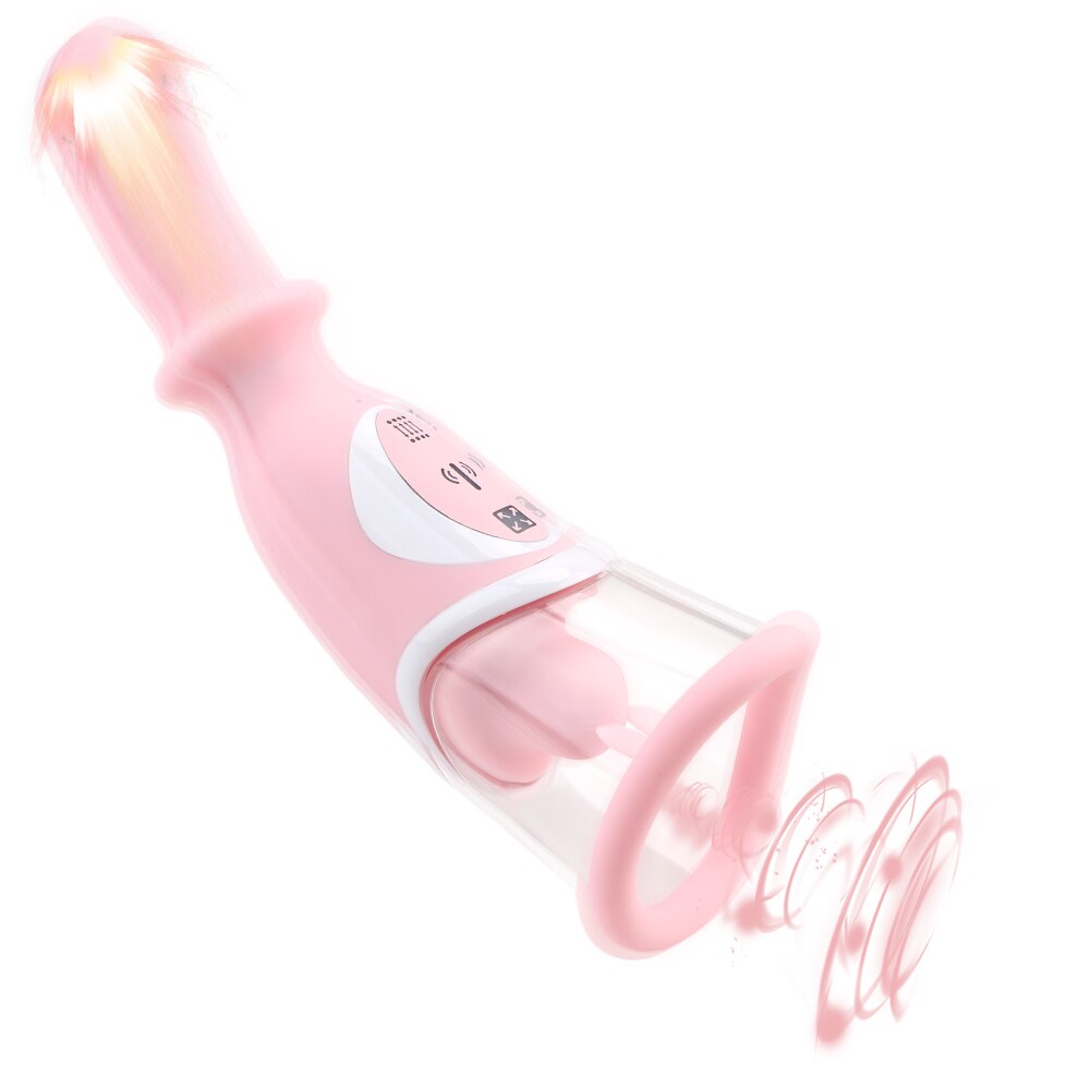 Clitoris Sucking Vibrators Sex Toys for Women G Spot Massager Nipple Sucker Sex Oral Licking Tongue Licking Thrusting Dildo - buysextoyth