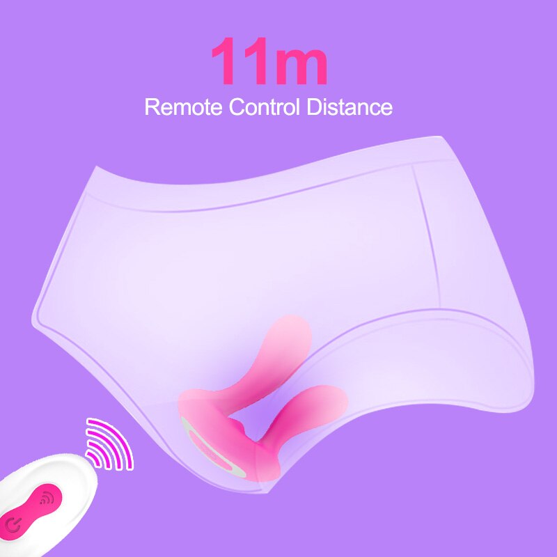 รีโมทคอนโทรลสั่นสะเทือนเซ็กซ์ทอยสำหรับผู้หญิงสวมใส่ช่องคลอด Clitoris Stimulator Vibrator G-Spot Massager ผู้ใหญ่ Masturbator - buysextoyth