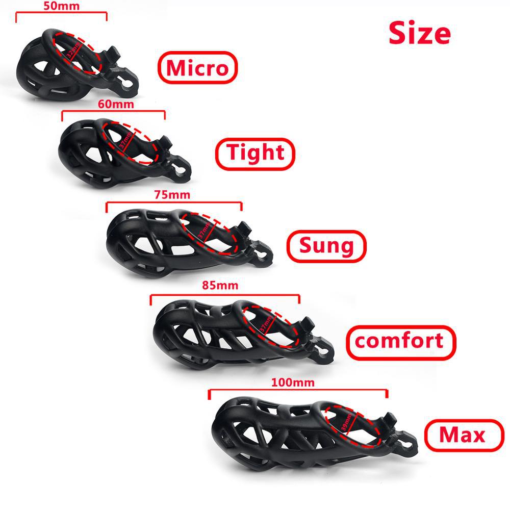 Cobra Male Chastity Device Kit Cock Cage Cock Ring BDSM Adult Games Sex Toys for Men Penis Ring Resin Sleeve PenisTrainer Cage - buysextoyth