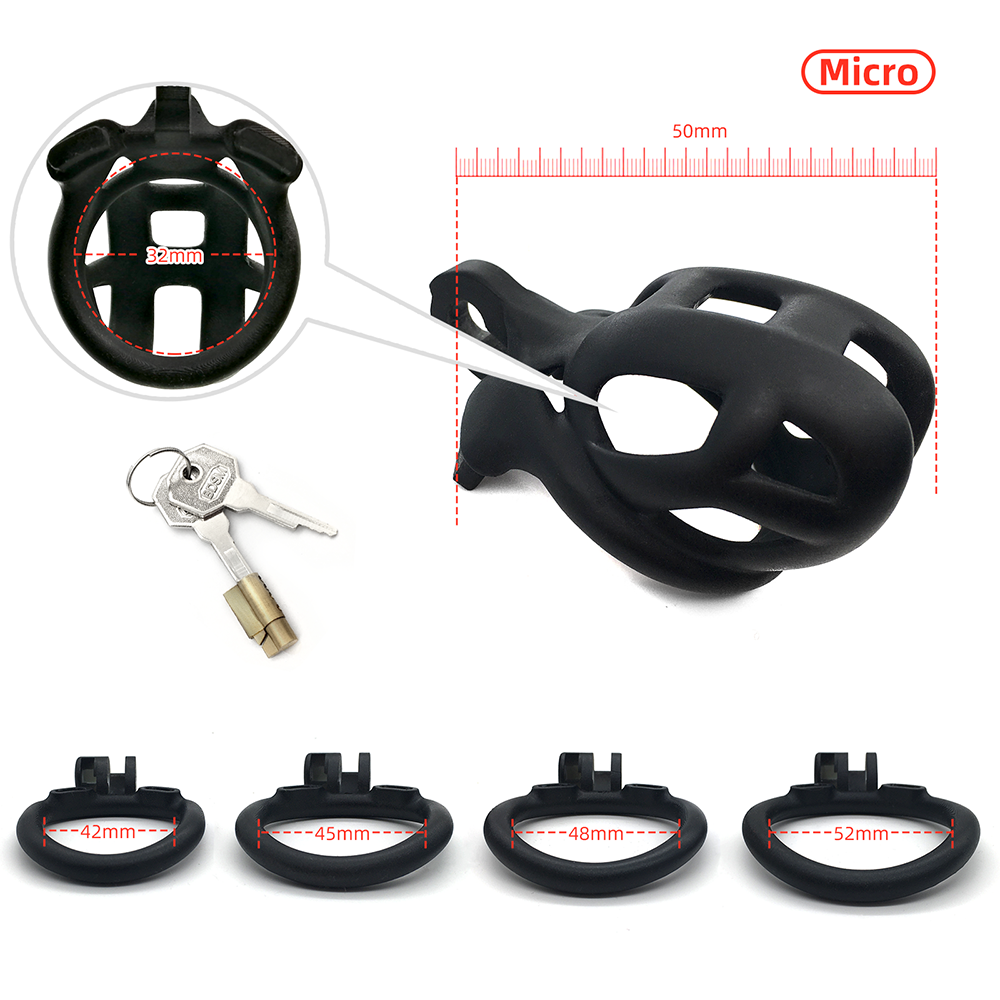 Cobra Male Chastity Device Kit Cock Cage Cock Ring BDSM Adult Games Sex Toys for Men Penis Ring Resin Sleeve PenisTrainer Cage - buysextoyth