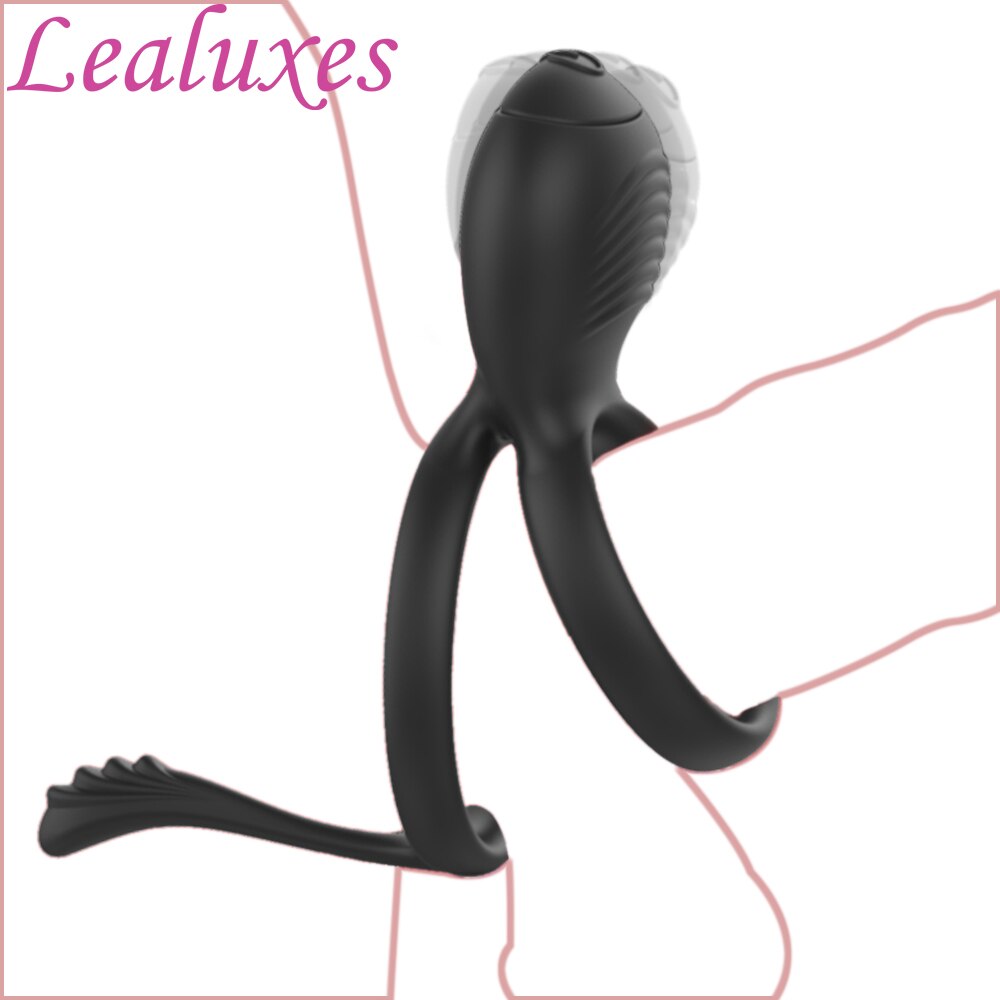 Cock Ring Vibrator สำหรับชายคู่แหวนอวัยวะเพศชาย Delay Ejaculation Cock นวด G Spot Clitoris เซ็กซ์ทอยสำหรับคู่ - buysextoyth