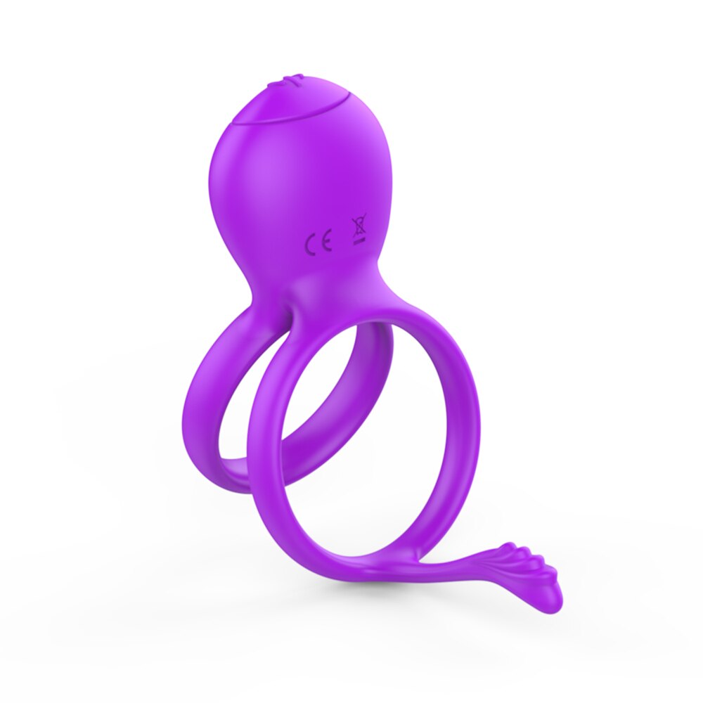 Cock Ring Vibrator สำหรับชายคู่แหวนอวัยวะเพศชาย Delay Ejaculation Cock นวด G Spot Clitoris เซ็กซ์ทอยสำหรับคู่ - buysextoyth