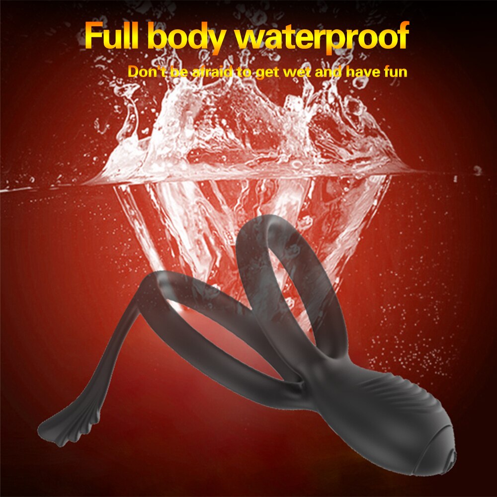 Cock Ring Vibrator สำหรับชายคู่แหวนอวัยวะเพศชาย Delay Ejaculation Cock นวด G Spot Clitoris เซ็กซ์ทอยสำหรับคู่ - buysextoyth