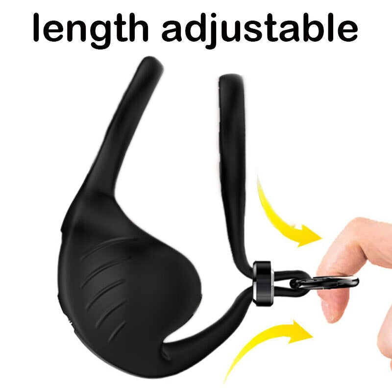 Cock Vibrator Testicle นวดอวัยวะเพศชาย Delay Ejaculation แหวนล็อคอัณฑะกระตุ้น Masturbator ชายเซ็กซ์ทอยสำหรับชายคู่ - buysextoyth
