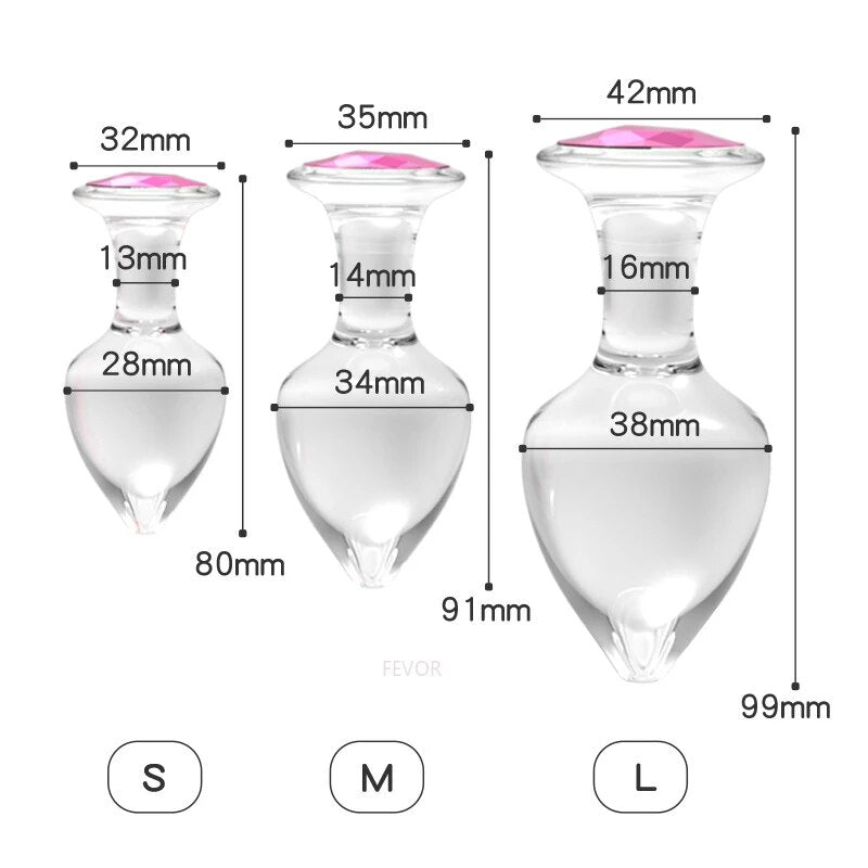 Crystal Anal Plug Sex Toys Adult Games Dildos Bdsm Plug Product Sex Shop Anal Plug Butt Plug - buysextoyth