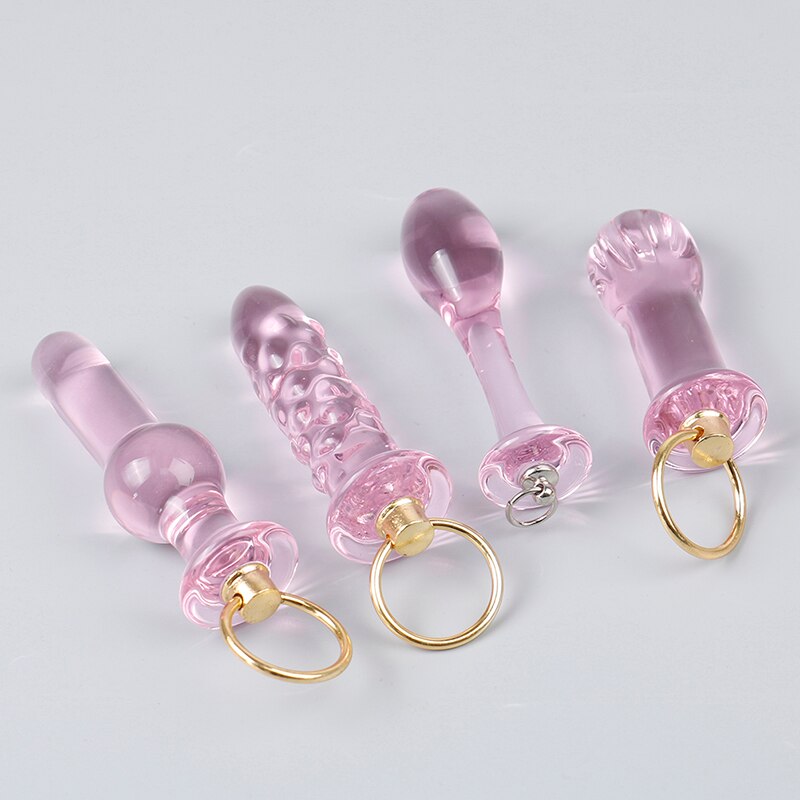 Crystal Glass Butt Plug Anal Sex Toys Anal Plug Glass Dildo Prostata Massager Anal Beads Butt Plug Sex Toys Women Men Gay - buysextoyth