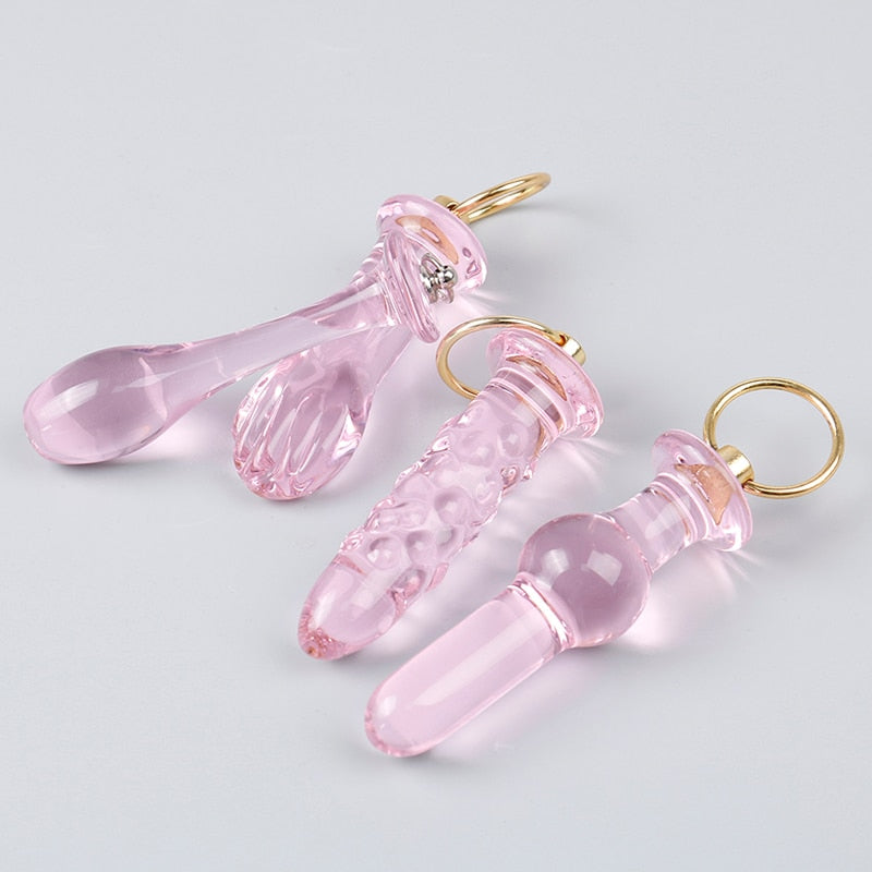 Crystal Glass Butt Plug Anal Sex Toys Anal Plug Glass Dildo Prostata Massager Anal Beads Butt Plug Sex Toys Women Men Gay - buysextoyth