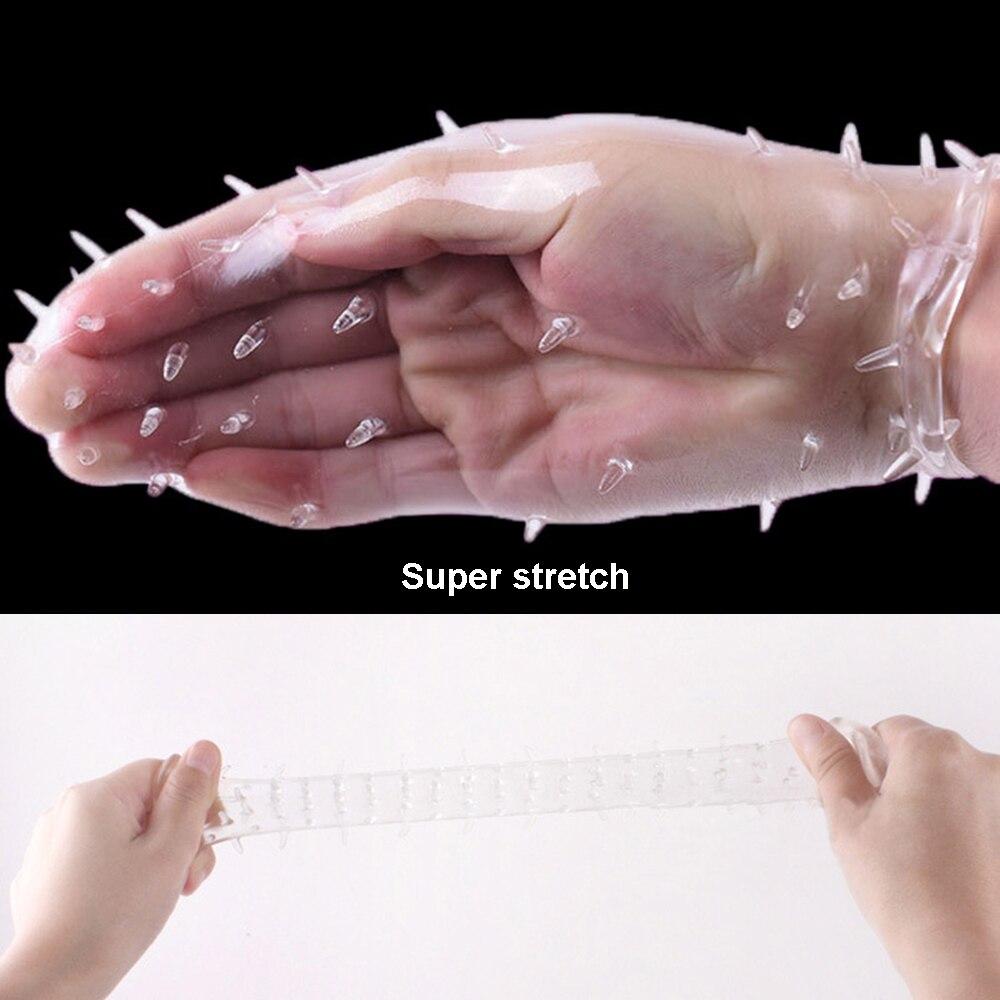 5pcs/set TPE Penis Sleeve Delay Time Crystal Cock Rings Reusable Condom Penis Extension Penis Rings Adult Sex Toys for Men - buysextoyth