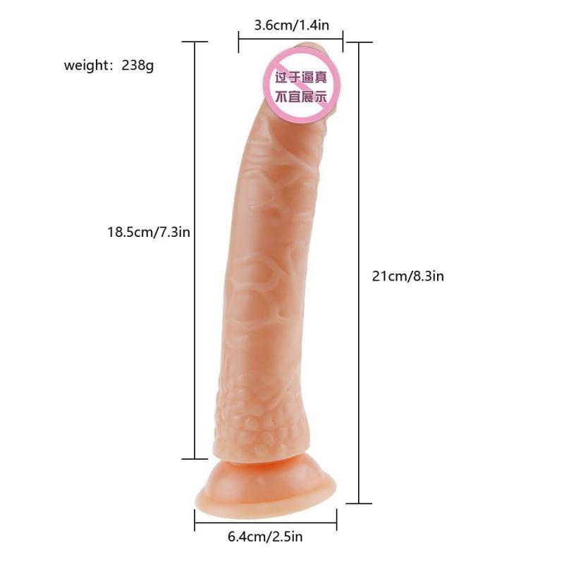 Crystal Simulation Dildo Female Fake Penis Hair Masturbation Sex Toys Adult Products - buysextoyth