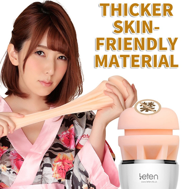 DRAIMIOR Leten Yui Hatano Pussy Masturbator for Male Interactive Voice 10 Mode Vibration Aircraft Cup Adult Sex Toys - buysextoyth
