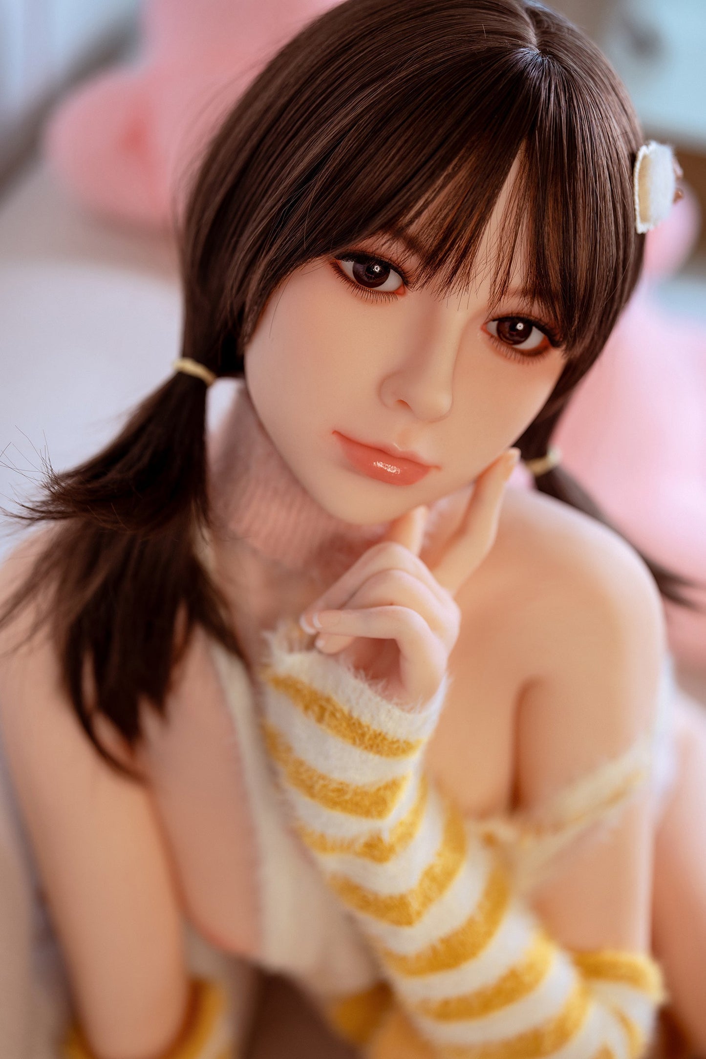 Norma / 150cm Head Full TPE Asian Girl Realistic Flat Chest Sex Doll [thdoll-1008] - buysextoyth