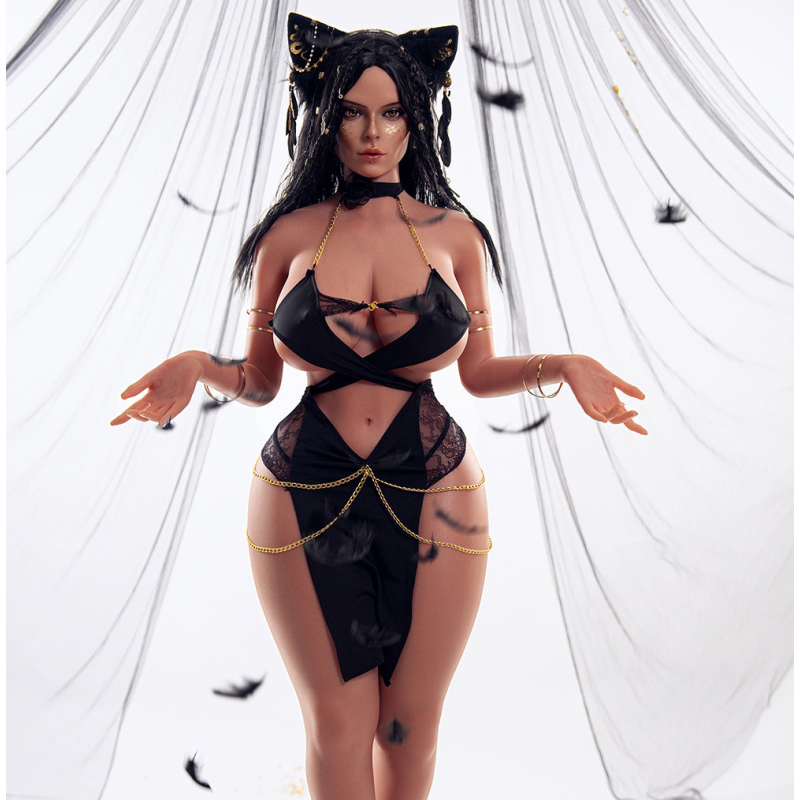 Juniper 156cm Head Full Silicone Tan BBW Real Life Sex Doll For Sale NO.1070 - buysextoyth