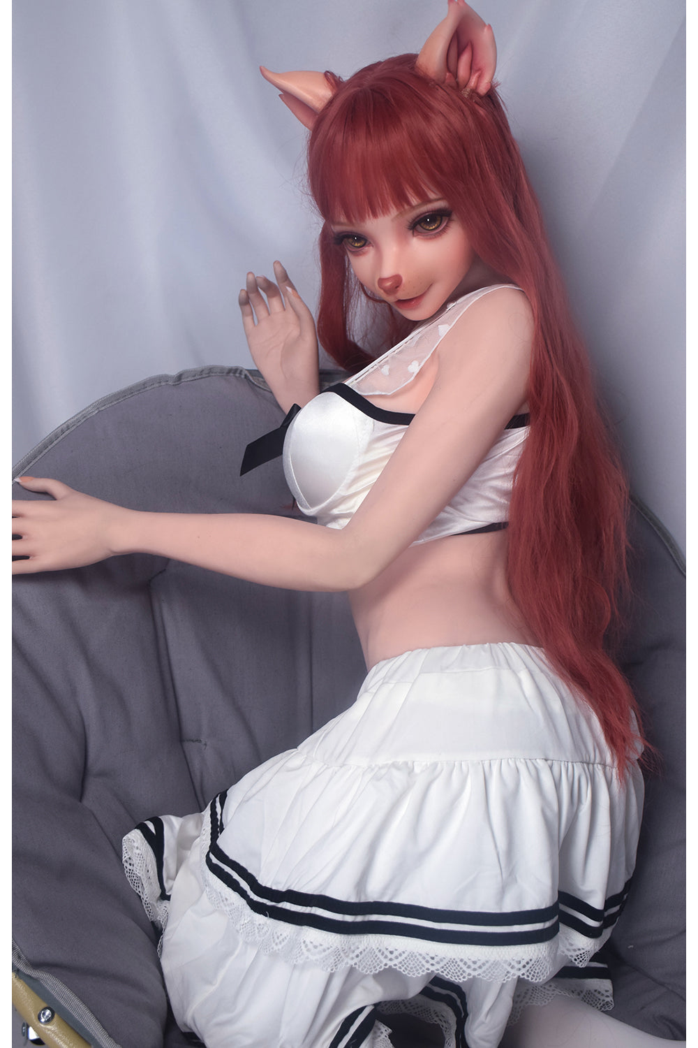 Neko 150cm Full Silicone Furry Cat Hentai Sex Doll With Small Boobs NO.1116 - buysextoyth