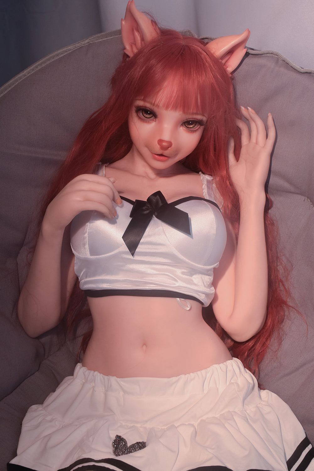 Neko 150cm Full Silicone Furry Cat Hentai Sex Doll With Small Boobs NO.1116 - buysextoyth