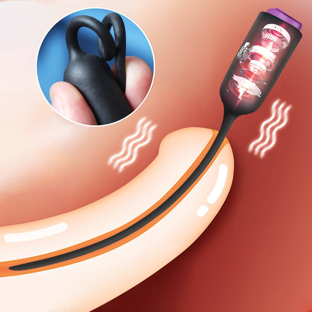 ความถี่เดียว Dilators Urethral อวัยวะเพศชายสั่นใส่ Horse Eye Stick Dilator Masturbation ชายเพศของเล่นสำหรับผู้ชาย - buysextoyth