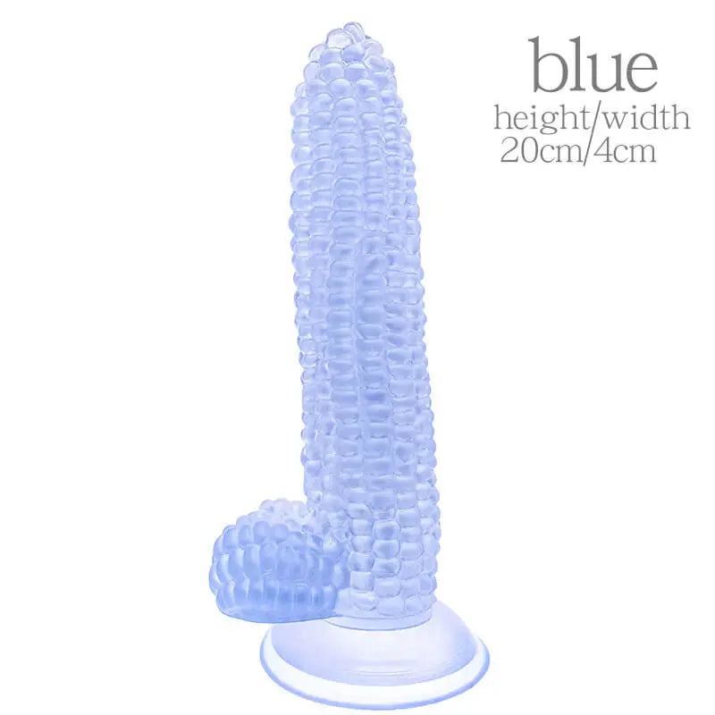 ข้าวโพดซิลิโคนจริง Dildo Anal ปลั๊กดูดถ้วยผัก Dildo เพศของเล่นสำหรับผู้หญิงช่องคลอดนวด G-Spot masturbator ดี - buysextoyth