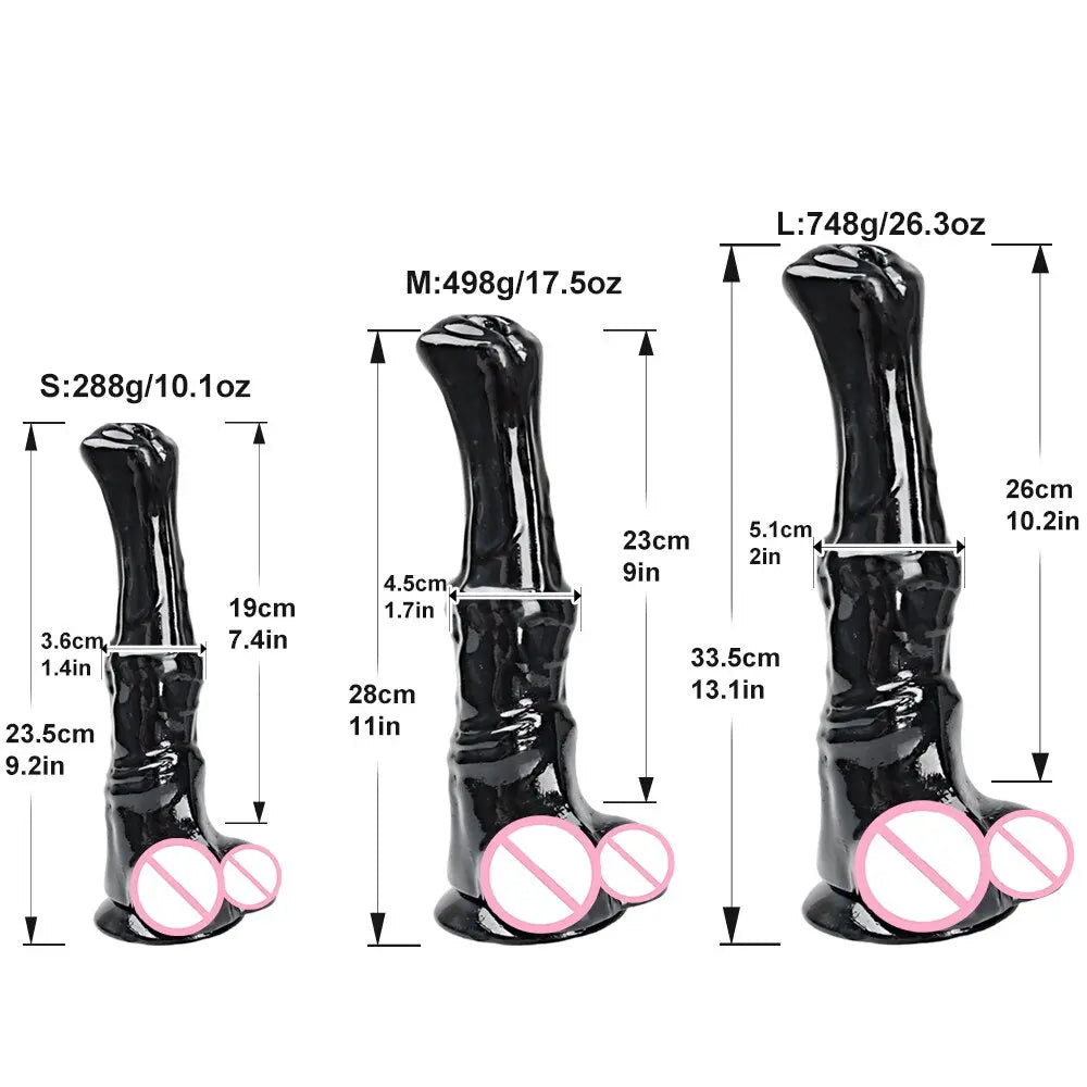 ม้ายักษ์ Dildo สมจริงอวัยวะเพศชาย Cock หญิง Masturbator สัตว์ Dildo Anal Plug ของเล่นสำหรับผู้ใหญ่18เพศของเล่นสำหรับผู้ชายผู้หญิงเลสเบี้ยน - buysextoyth