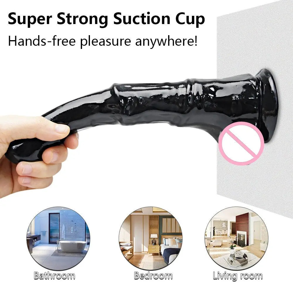 ม้ายักษ์ Dildo สมจริงอวัยวะเพศชาย Cock หญิง Masturbator สัตว์ Dildo Anal Plug ของเล่นสำหรับผู้ใหญ่18เพศของเล่นสำหรับผู้ชายผู้หญิงเลสเบี้ยน - buysextoyth