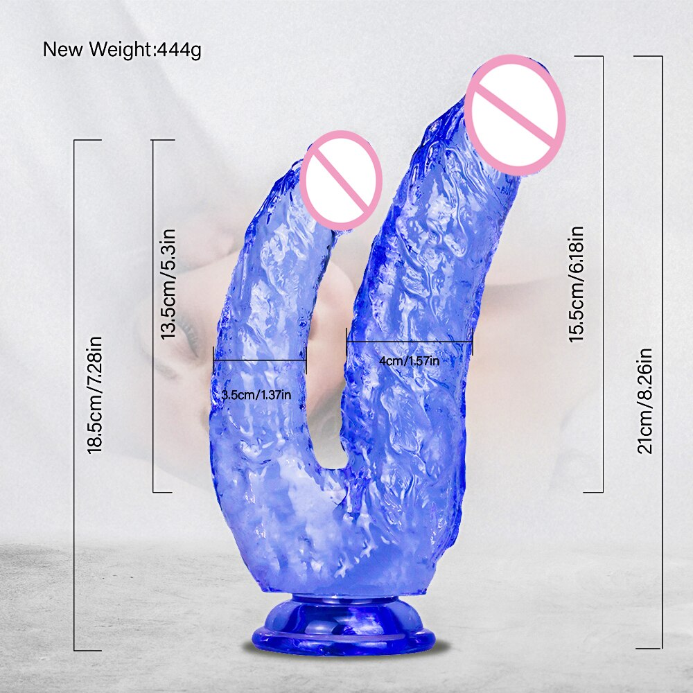 ดูดถ้วยคู่ Dildo Femme Sexshop Buttplug เลสเบี้ยน Jouet Sexuel สำหรับผู้ใหญ่ Sextoy อวัยวะเพศชายเกย์พระเจ้า Gode เร้าอารมณ์ Dick Anal Consolador - buysextoyth