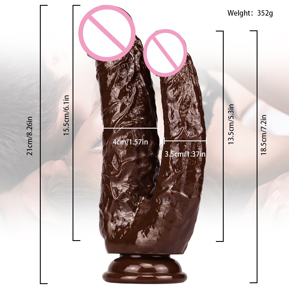 ดูดถ้วยคู่ Dildo Femme Sexshop Buttplug เลสเบี้ยน Jouet Sexuel สำหรับผู้ใหญ่ Sextoy อวัยวะเพศชายเกย์พระเจ้า Gode เร้าอารมณ์ Dick Anal Consolador - buysextoyth