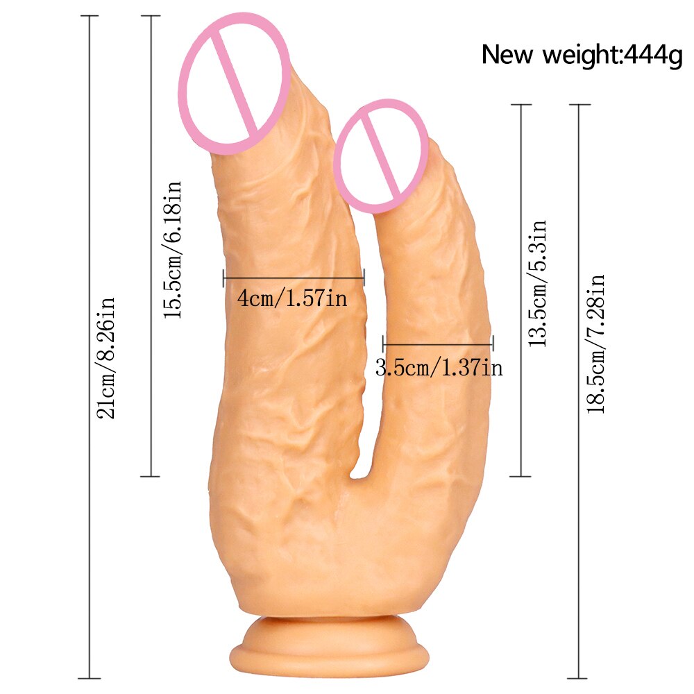 ดูดถ้วยคู่ Dildo Femme Sexshop Buttplug เลสเบี้ยน Jouet Sexuel สำหรับผู้ใหญ่ Sextoy อวัยวะเพศชายเกย์พระเจ้า Gode เร้าอารมณ์ Dick Anal Consolador - buysextoyth