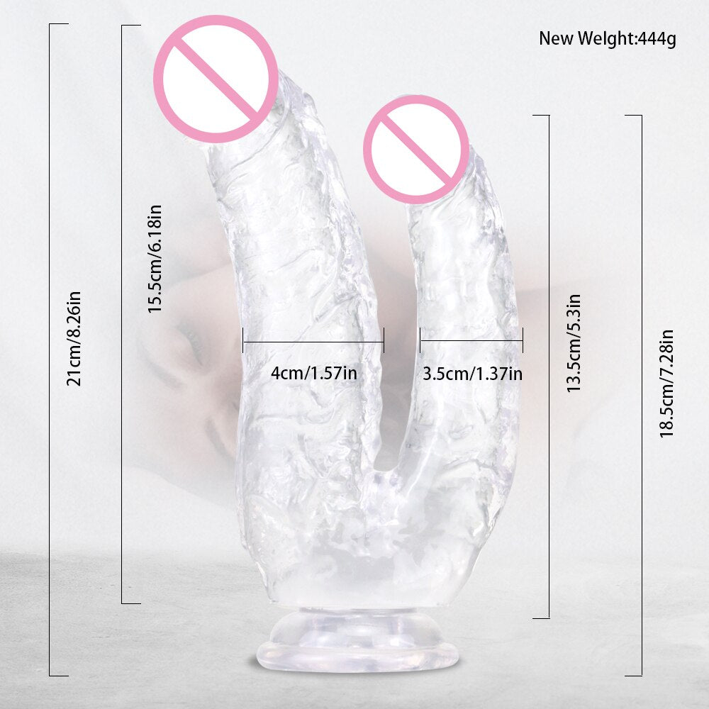 ดูดถ้วยคู่ Dildo Femme Sexshop Buttplug เลสเบี้ยน Jouet Sexuel สำหรับผู้ใหญ่ Sextoy อวัยวะเพศชายเกย์พระเจ้า Gode เร้าอารมณ์ Dick Anal Consolador - buysextoyth