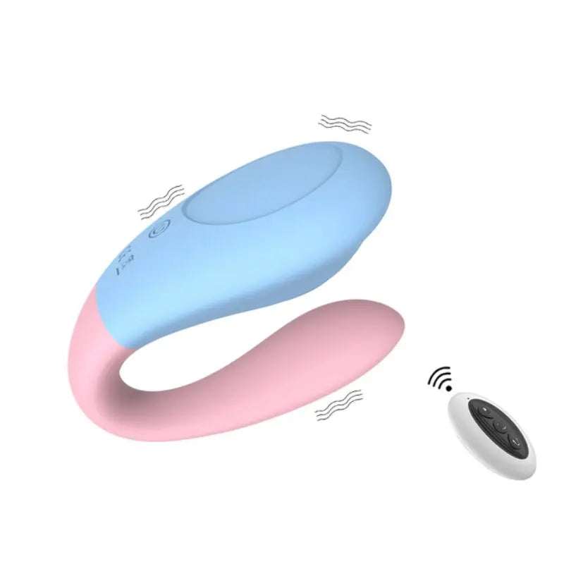 รีโมทคอนโทรลไร้สายซิลิโคน Dildo คู่ G Spot Clitoris Stimulator หญิงเซ็กซ์ทอยสำหรับผู้หญิงคู่ผู้ใหญ่18 - buysextoyth