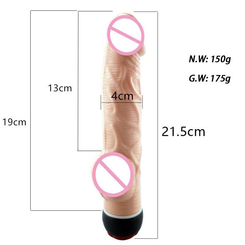 Dildo Soft Realistic Penis Sex Toys for Woman Vagina Massager Multi-speed Vibrating Stimulator Dicks Clitoris G-spot Vibrators - buysextoyth