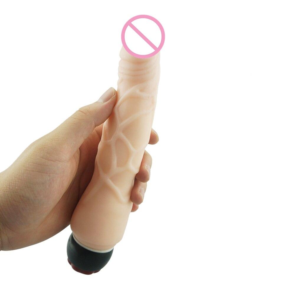 Dildo Soft Realistic Penis Sex Toys for Woman Vagina Massager Multi-speed Vibrating Stimulator Dicks Clitoris G-spot Vibrators - buysextoyth