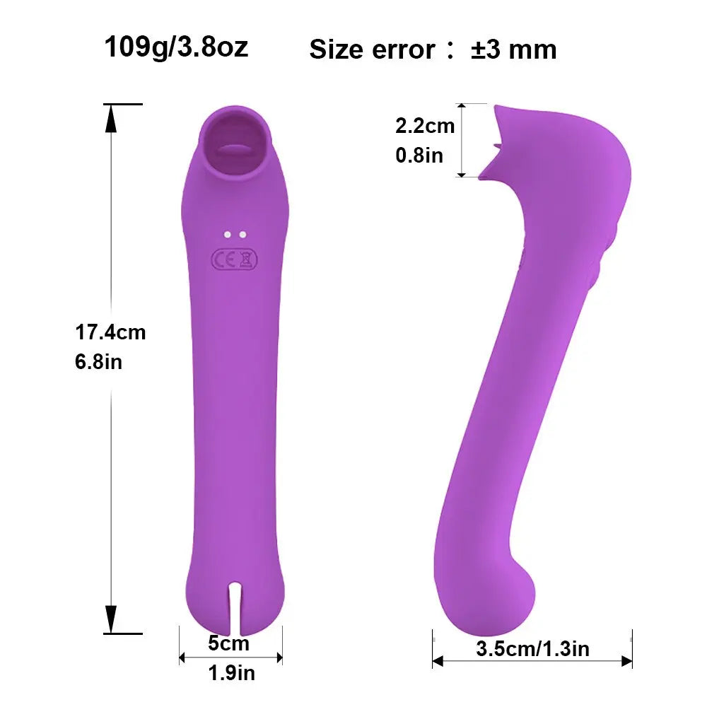 ลิ้นเลีย Dildo Vibrator หญิงเซ็กซ์ทอยช่องคลอด Orgasm Nippples Clitoris Stimulator ซิลิโคน Vibrators ผู้ใหญ่อุปกรณ์ - buysextoyth