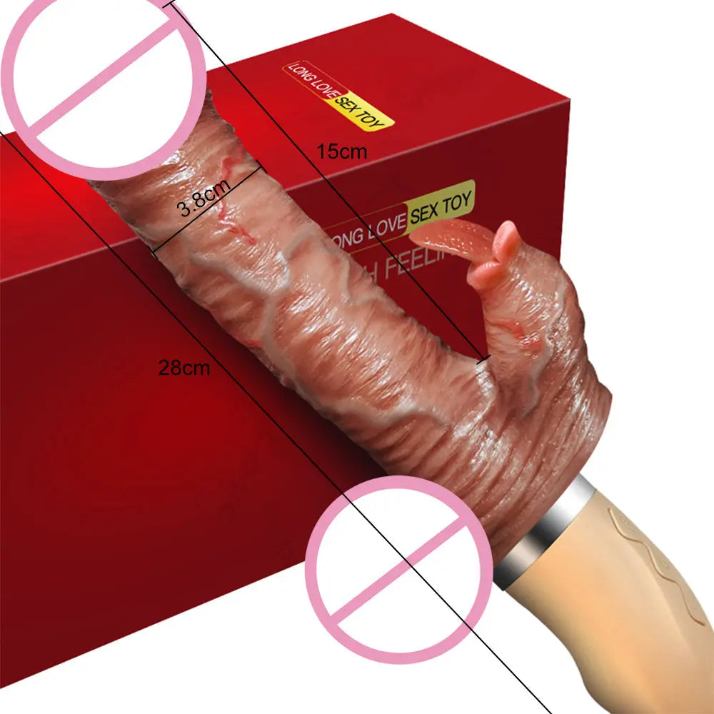 ลิ้นเลียจริง Dildo Vibrator เซ็กซ์ทอยสำหรับผู้หญิงนุ่มซิลิโคนอวัยวะเพศชาย G Spot Vibrator ช่องคลอด Massager หญิง Masturbator - buysextoyth