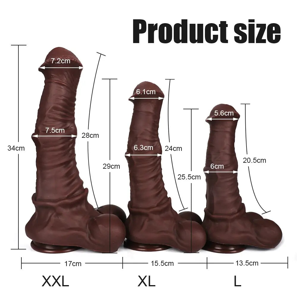 Dildo ม้าซิลิโคนยักษ์. สัตว์สมจริง. อวัยวะเพศชาย. การขยายทวารหนัก. ที่เสียบตูด. เซ็กซ์ทอย. ชายและหญิง masturbaters. ช่องคลอด18 - buysextoyth
