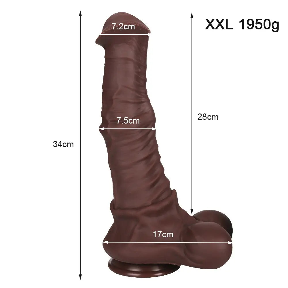 Dildo ม้าซิลิโคนยักษ์. สัตว์สมจริง. อวัยวะเพศชาย. การขยายทวารหนัก. ที่เสียบตูด. เซ็กซ์ทอย. ชายและหญิง masturbaters. ช่องคลอด18 - buysextoyth