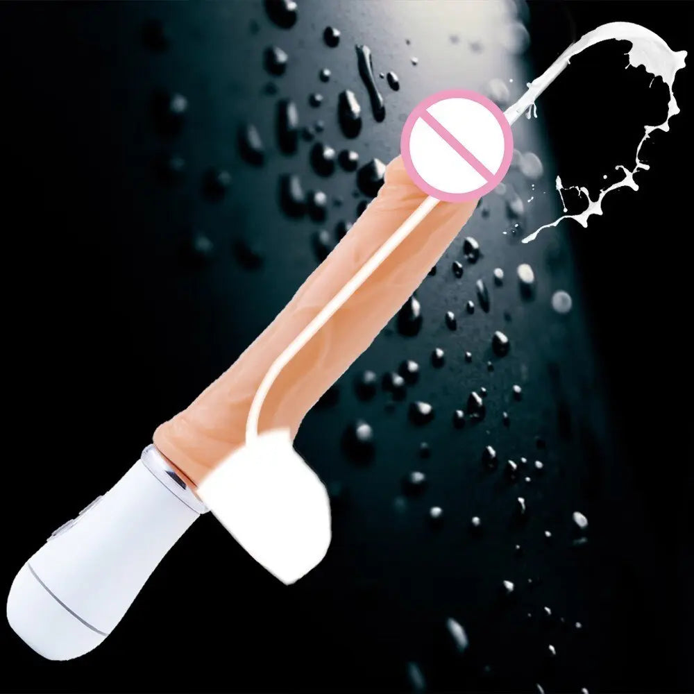 เร้าอารมณ์สเปรย์น้ำ Dildos สำหรับผู้หญิงจำลองประดิษฐ์อวัยวะเพศชายการสั่นสะเทือน Ejaculation สมจริง Dildo Sex ของเล่นหญิงสำเร็จความใคร่ - buysextoyth