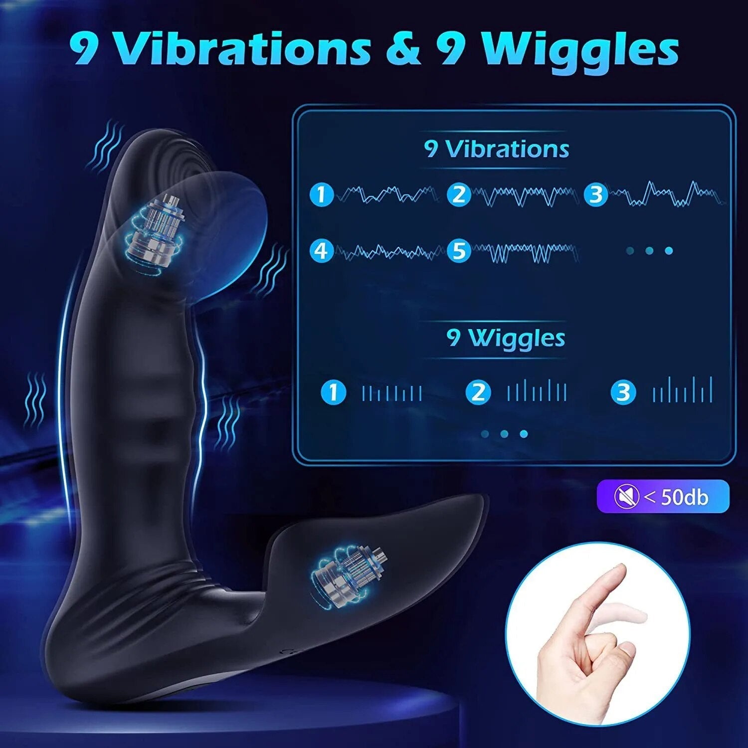 Double Stimulation Anal Vibrator Erotic Butt Plug Adult Sex Toy For Men Wireless Remote Testicular Prostate Massage Vibration - buysextoyth