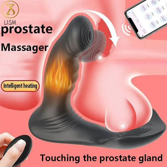 Double Stimulation Anal Vibrator Erotic Butt Plug Adult Sex Toy For Men Wireless Remote Testicular Prostate Massage Vibration - buysextoyth