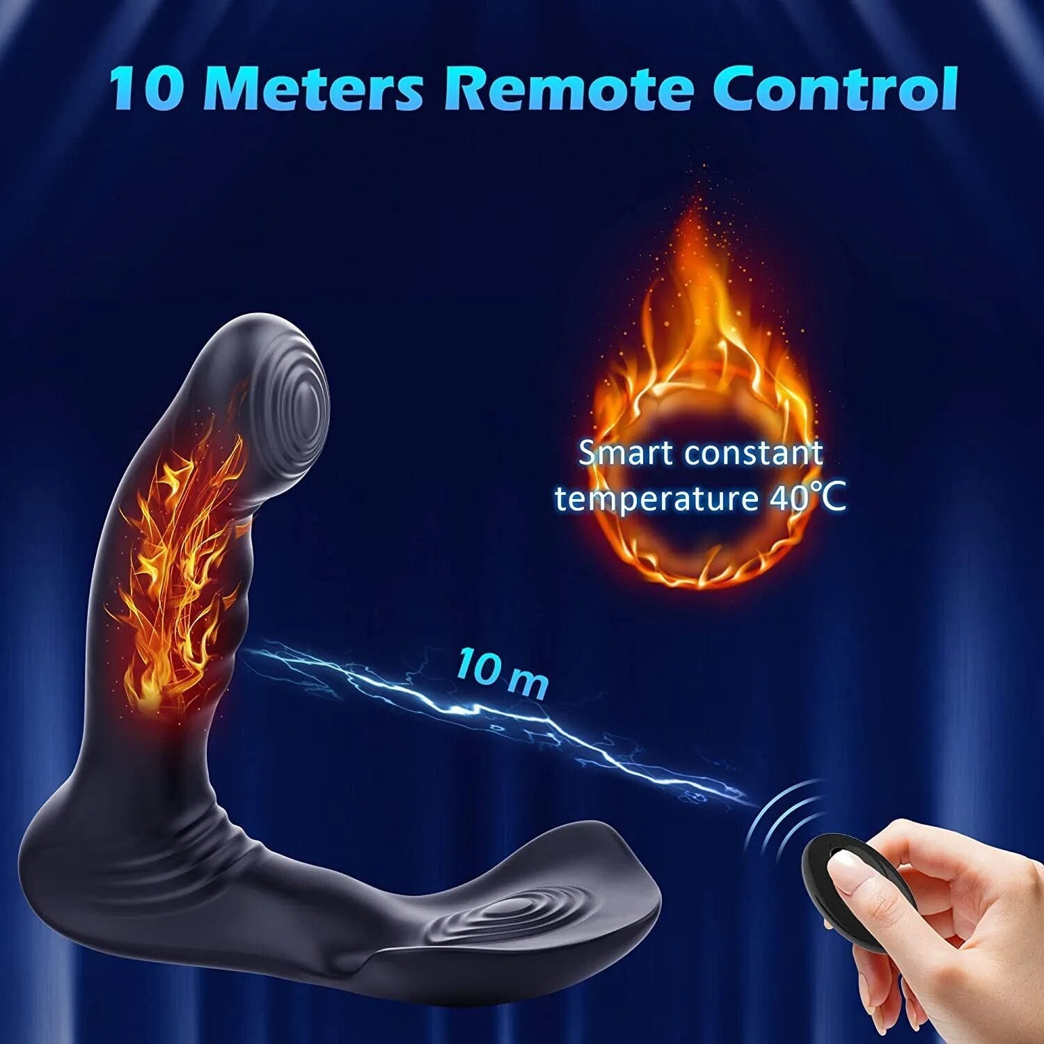 Double Stimulation Anal Vibrator Erotic Butt Plug Adult Sex Toy For Men Wireless Remote Testicular Prostate Massage Vibration - buysextoyth