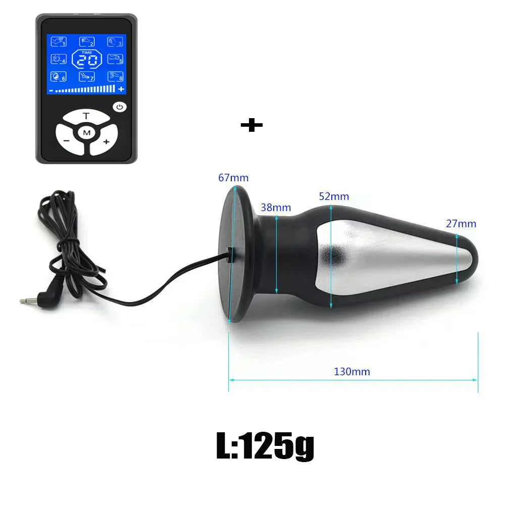 Electric Shock Anal Bead Butt Plug Pulse Vibrator for Women Man Masturbator Clitoris Stimulator Prostate Massage Adult Sex Toys - buysextoyth