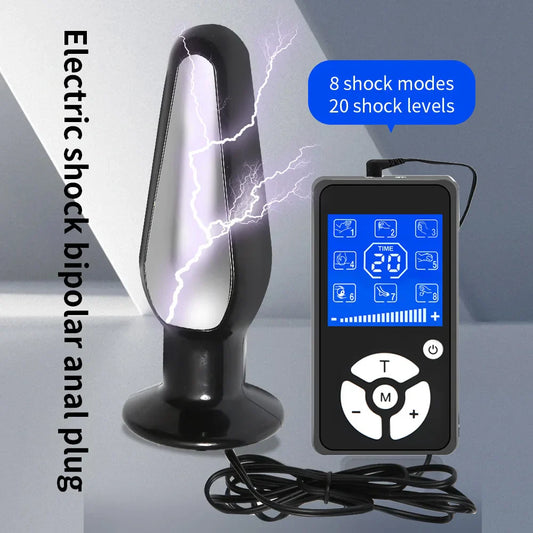 Electric Shock Anal Bead Butt Plug Pulse Vibrator for Women Man Masturbator Clitoris Stimulator Prostate Massage Adult Sex Toys - buysextoyth