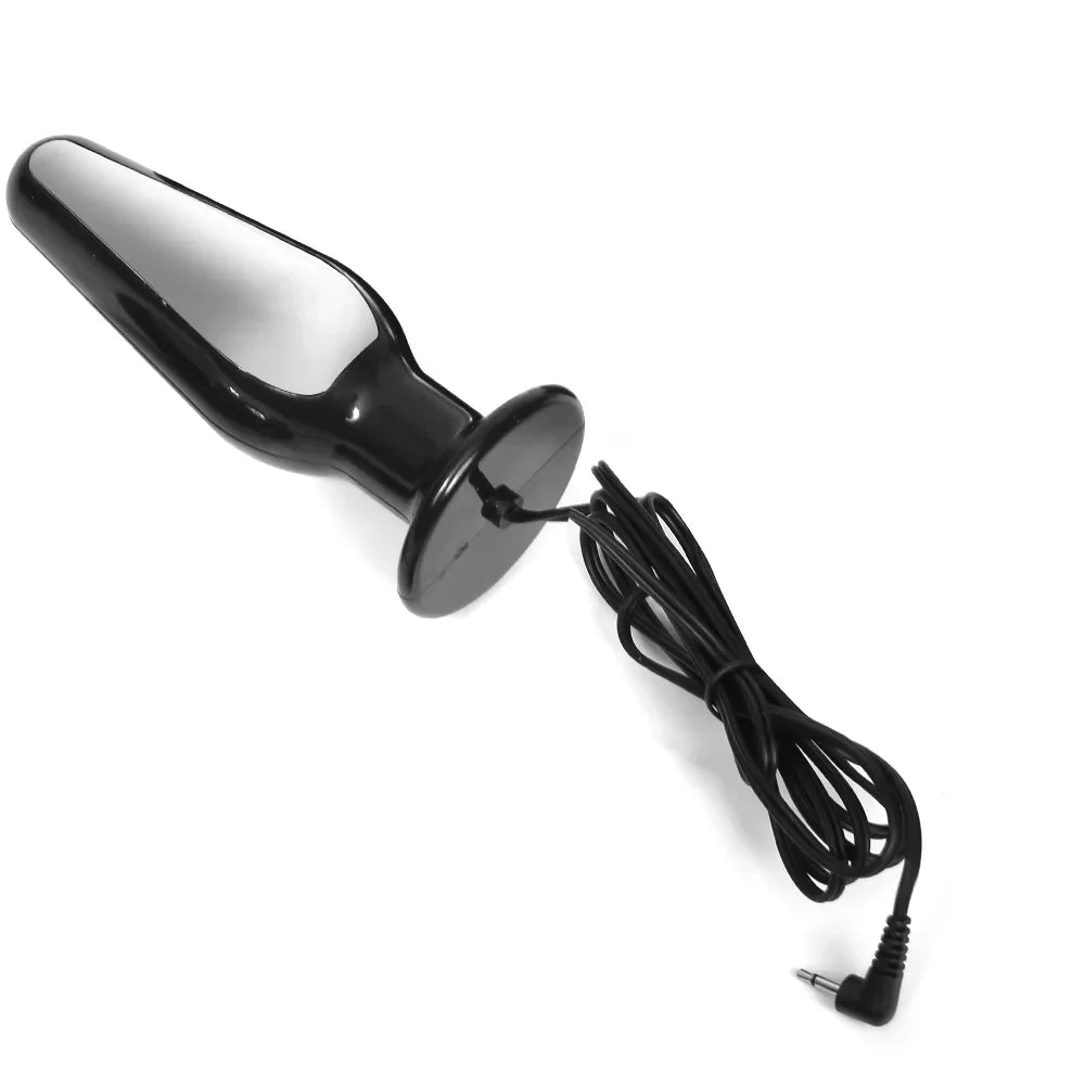 Electric Shock Anal Bead Butt Plug Pulse Vibrator for Women Man Masturbator Clitoris Stimulator Prostate Massage Adult Sex Toys - buysextoyth