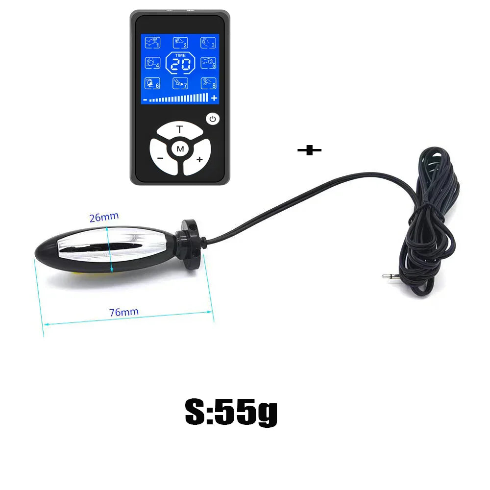 Electric Shock Anal Bead Butt Plug Pulse Vibrator for Women Man Masturbator Clitoris Stimulator Prostate Massage Adult Sex Toys - buysextoyth